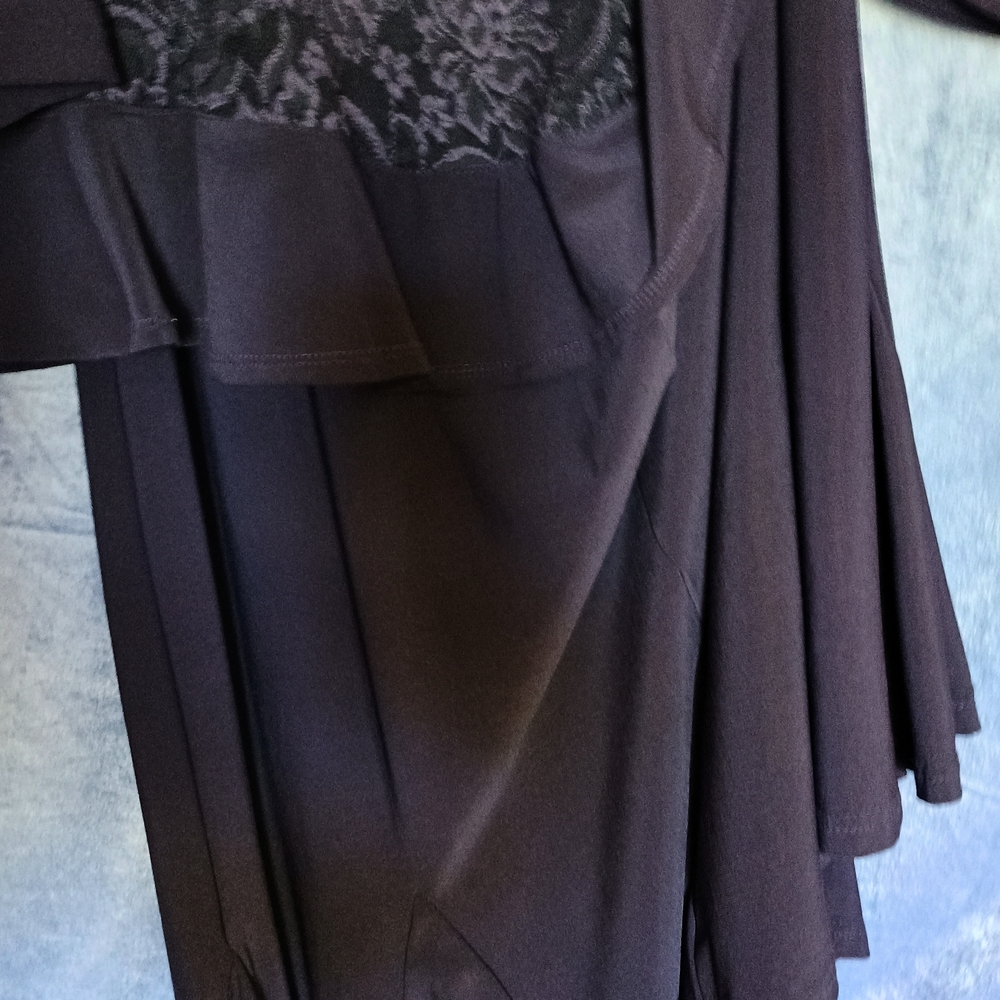 R & M Collection Navy Dress with Lace Detail - Picture 8 of 12